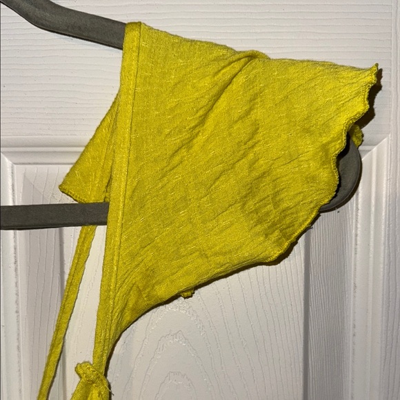 Free People Yellow Sleeveless V-Neck Gown - Picture 2 of 7